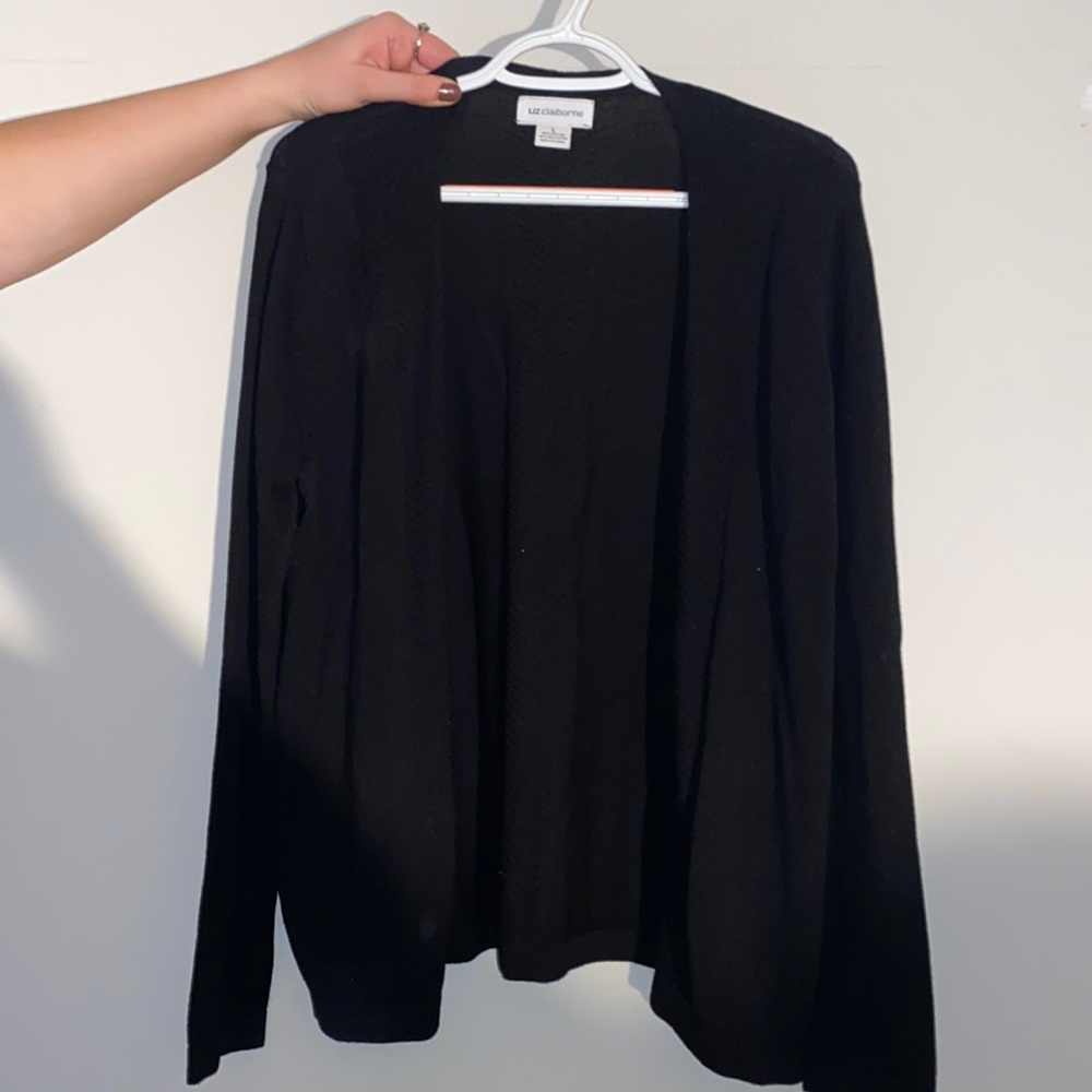 Black cardigan